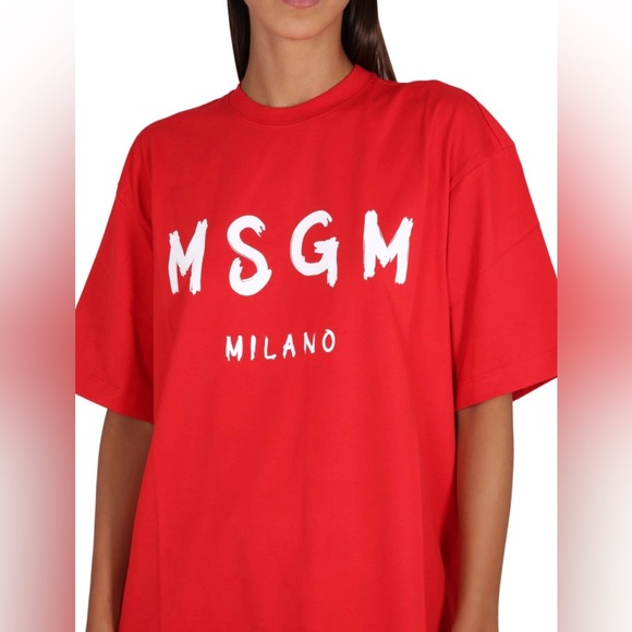 MSGM
Milano' Brush Logo Dress - Strawberry Red Size XS - Picture 5 of 9